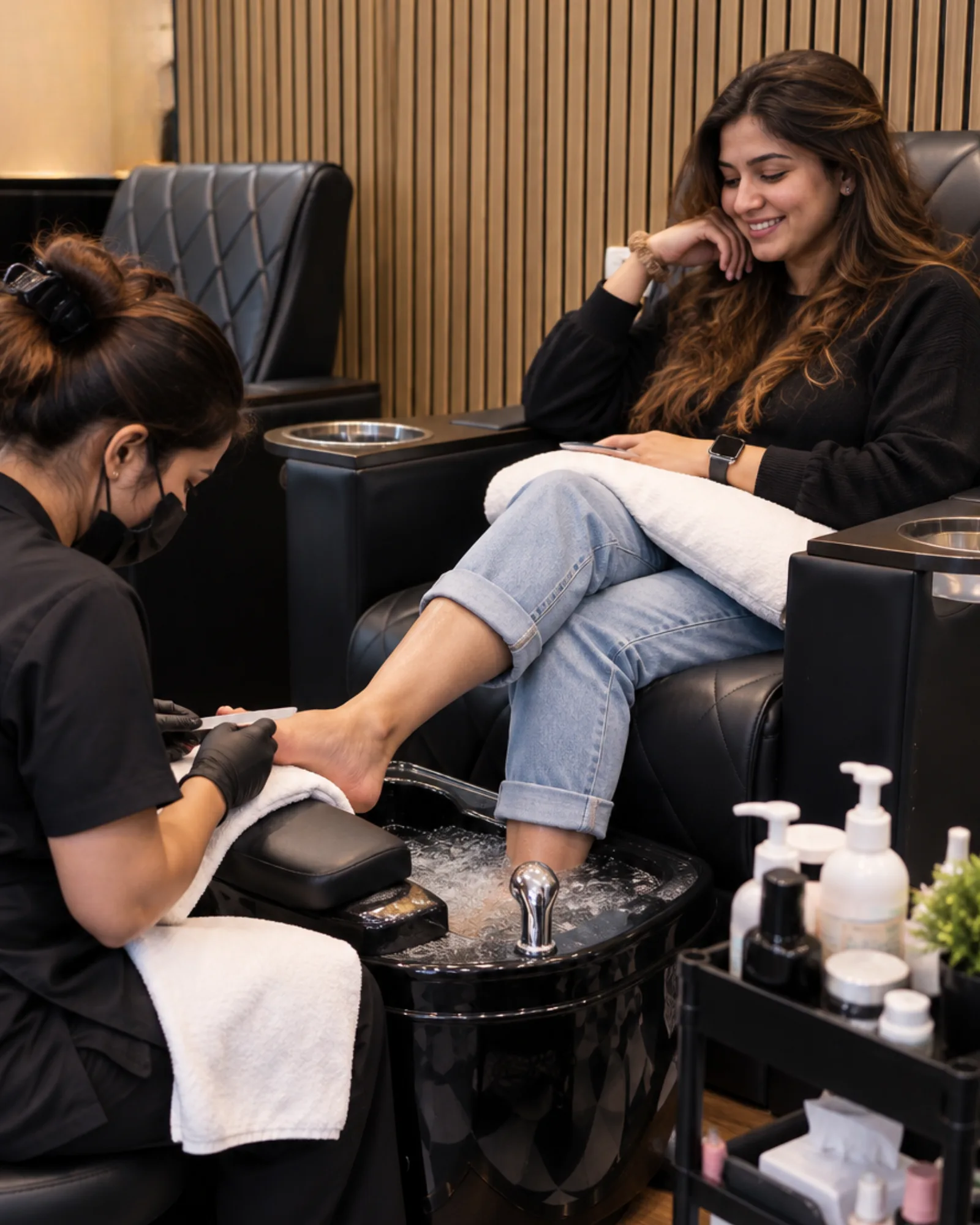 S.Sense Salon pedicure client experience